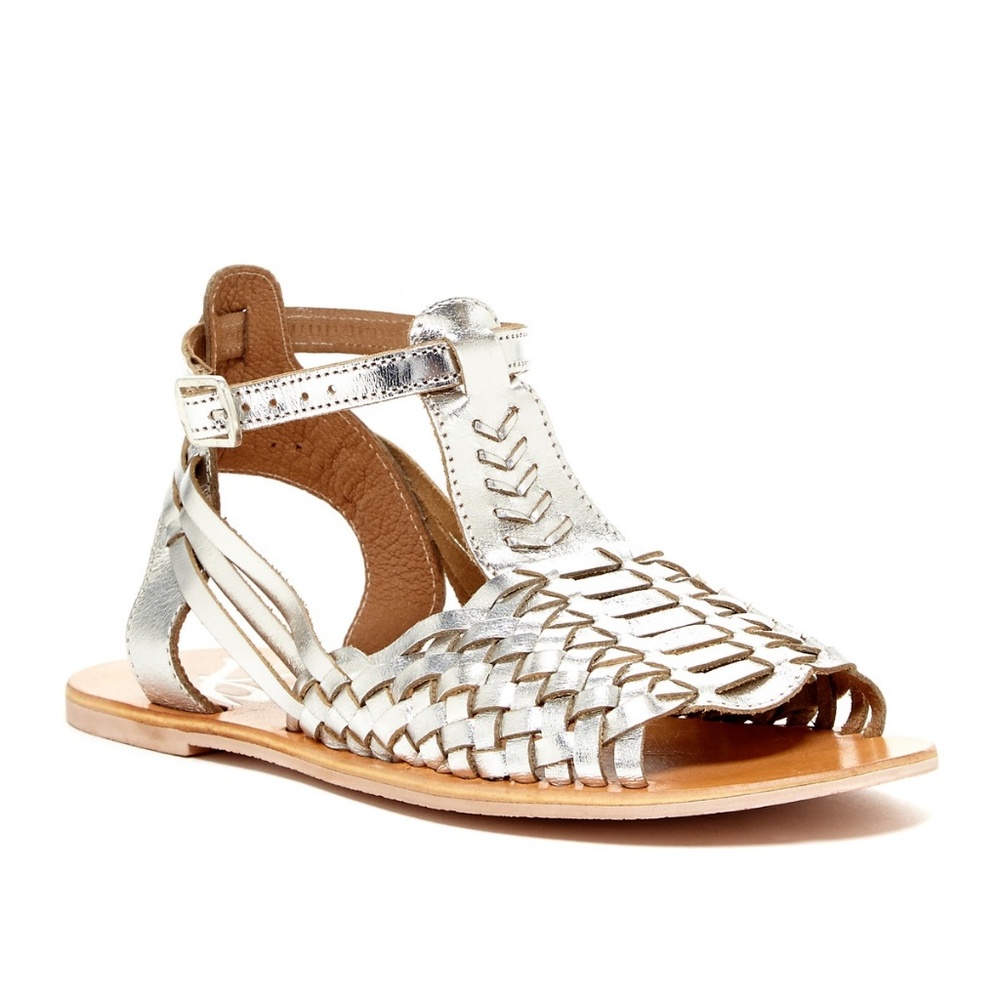 Rebels Nash Woven Sandal Silver 7